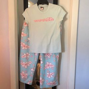 Two piece OP outfit. pants, size 13, juniors. top size medium